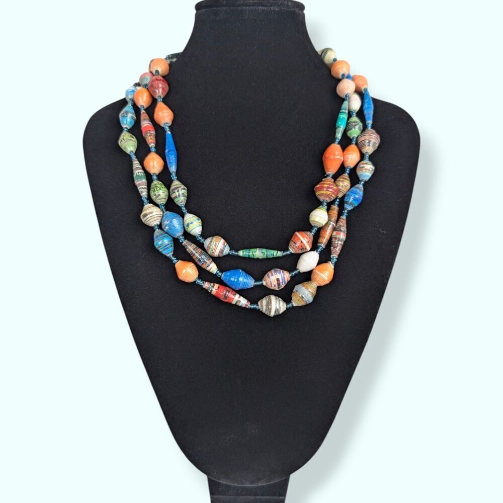 (2/$20) Long Continuous Rolled Wrapper Necklace